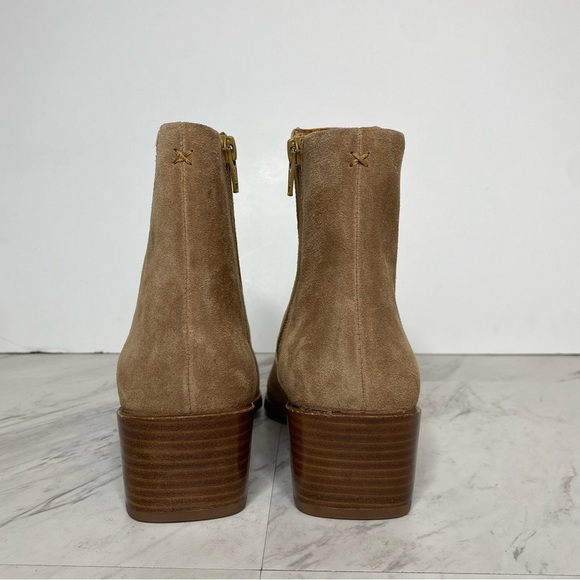 Rag & Bone Rover Zip Tan Suede Bootie 39.5 - Picture 3 of 16